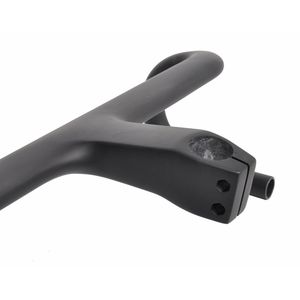 Dicloud — <span class=keywords><strong>guidon</strong></span> de vélo de route en fibre de <span class=keywords><strong>carbone</strong></span>, noir, mat, tout caché, tige intégrée, barre de goutte - Product Image 4
