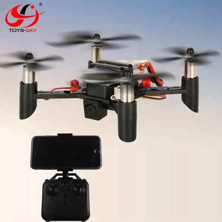 CSJ-X4HW Mini 2.4G 4CH 6 Sumbu DIY RC Drone Quadcopter Kit dengan Kamera Hd dan Penahan Tinggi VS H36 H8 Mini