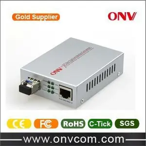 Sfp Media Converter ONV Company Cost-effective Product Gigabit Dual Fiber Single Mode Media Converter With SFP LC Port