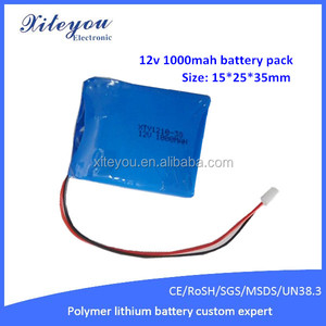 12 v 1000 mah akku mit schutzleiterplatten li-ion <span class=keywords><strong>3</strong></span> s Batterie Zelle aus China Realiable Lieferant - Product Image 1