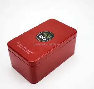 Kunden spezifische Bleche tui mit Druck logo für Tee, Geschenk, Lebensmittel verpackung