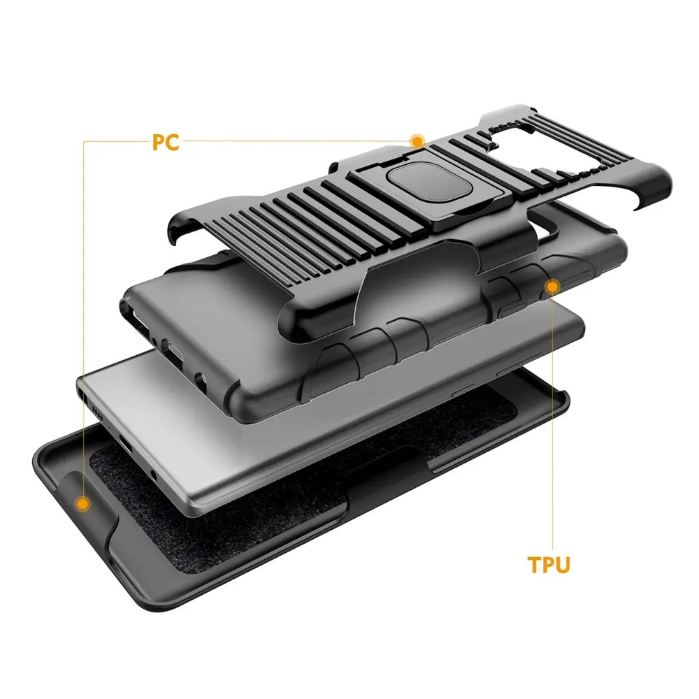 Bền 3 Trong 1 Bảo Vệ Đầy Đủ Điện Thoại Trường Hợp Đối Với Samsung Lưu Ý 9 Bìa