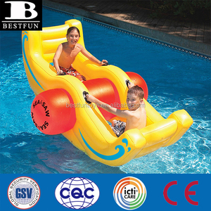 Balancín Inflable <span class=keywords><strong>de</strong></span> Plástico Resistente, Balancín <span class=keywords><strong>de</strong></span> Vinilo Plegable y Duradero, Juguetes Inflables para Piscina, Balancín Acuático - Product Image 2