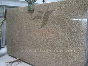 Nouvelle collection du fabricant indien Dalles de granit jaune cristal de conception moderne Grande dalle de surface polie la plus vendue - Product Image 3