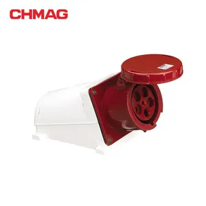 IP67 chống thấm công nghiệp tường ổ cắm 5 người ba lan 135 145 110 volt điện phích cắm điện và ổ cắm