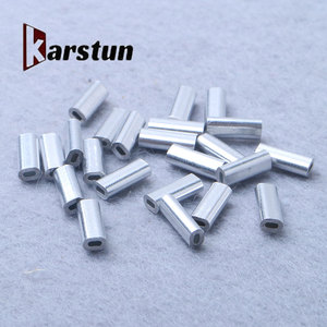 ขั้วต่อสายอลูมิเนียมทรงรีถุง100อุปกรณ์ตกปลาแขนจีบและท่อ - Product Image 1