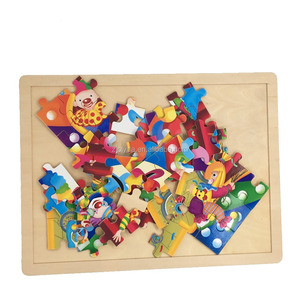 <span class=keywords><strong>Puzzle</strong></span> en bois 2D <span class=keywords><strong>Happy</strong></span> Circus Clown - Product Image 3
