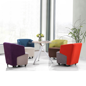 Type de tissu amovible <span class=keywords><strong>fauteuil</strong></span> à roulettes, loisirs salon canapé chaise pour café - Product Image 4