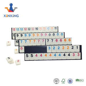 Venta al por mayor de lujo Rummy con estantes de plástico en caja de madera - Product Image 3
