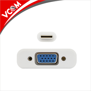 Blanco de alta velocidad reversible USB 3.1 tipo C <span class=keywords><strong>a</strong></span> <span class=keywords><strong>VGA</strong></span> <span class=keywords><strong>adaptador</strong></span> cable del convertidor soporte 1080P @ 60Hz - Product Image 6