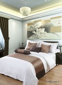 ที่กำหนดเองที่ทันสมัยโรงแรมวิ่งเตียงเบาะปก - Product Image 4