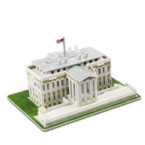 Puzzle 3D pour adultes-Kit de modèle de construction de maison blanche, modèle de construction éducatif scientifique, <span class=keywords><strong>cadeau</strong></span> d'anniversaire idéal - Product Image 4