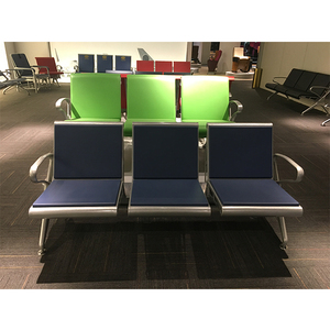 Chaise publique de salle d'attente d'<span class=keywords><strong>hôpital</strong></span> d'<span class=keywords><strong>occasion</strong></span> Chaise 3 places (YA-J34C) Chaise d'attente d'aéroport en métal Fer 3 ans Chaise ergonomique Sma Life 50cm - Product Image 2