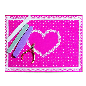 5 couleurs Clou Tapis de Table <span class=keywords><strong>En</strong></span> <span class=keywords><strong>Silicone</strong></span> De Forme De Coeur Pliable Lavable tapis <span class=keywords><strong>tampon</strong></span> dissolvant pour vernis à ongles - Product Image 5