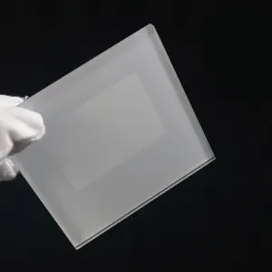 Couvercle de lumière led en verre dépoli rectangulaire ultra clair