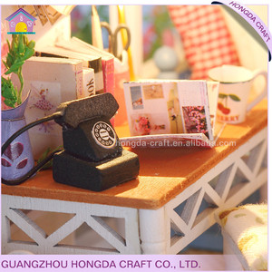 Maisons de poupées miniatures Villa Toys pour filles, château de maison de poupée miniature à faire soi-même, maison de poupée miniature faite à la main, jouets pour enfants - Product Image 5