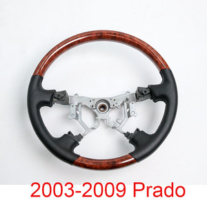 <span class=keywords><strong>Pomo</strong></span> de Palanca de Cambios de Aluminio y Madera para Volante de Toyota Land Cruiser Prado 120 150 FJ120 FJ 150 2003-2018, Accesorios - Product Image 3
