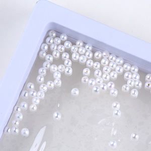 2-3mm दौर ताजे पानी मोती के साथ आधा-drilled छेद - Product Image 3