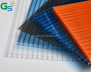 7mm and 8mm clear and colored polycarbonate hollow sheet for Nigeria importers and distributors with cheap price