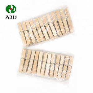 <span class=keywords><strong>Vintage</strong></span> handmade wooden craft clips clothespins - Product Image 6