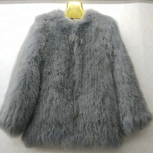 Nuevo diseño italiano invierno de punto a mano Natural bienes Silver Fox Fur mujeres abrigos - Product Image 1