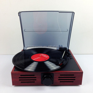 Loa Stereo Retro Đài Phát Thanh Máy Nghe Nhạc CD Theo Phong Cách Cũ Turntable Máy Hát Máy Nghe Nhạc - Product Image 2