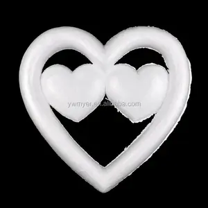 eps foam heart double heart shaped