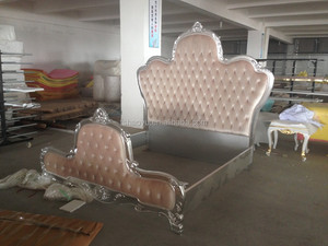 Antique pink diseño de la flor cama, king size bed para joven - Product Image 1