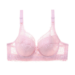 Nuovo popolare Plus di grandi dimensioni reggiseni in pizzo per donna Bralette biancheria intima Sexy Super Push up ragazza minimizzatore profondo V - Product Image 5