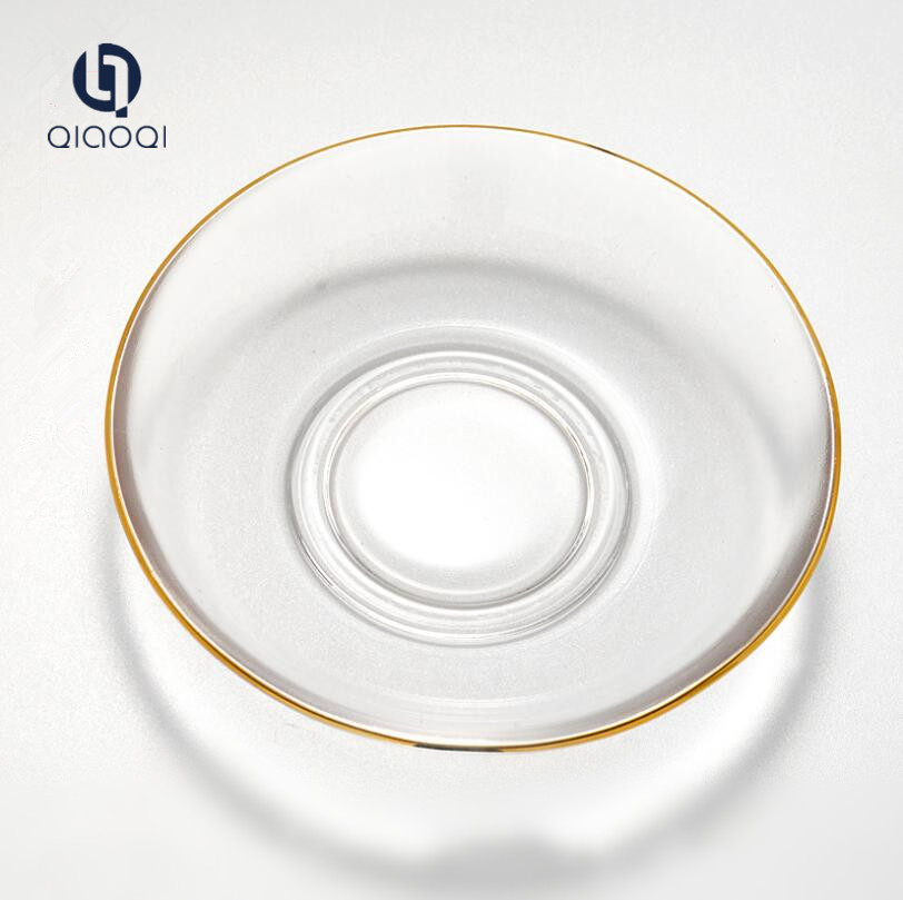 Round Bowl Gold Rimmed