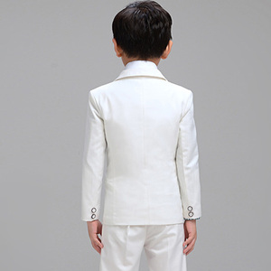 Costume <span class=keywords><strong>Blazer</strong></span> Enfant Coréen Personnalisé <span class=keywords><strong>Blanc</strong></span> Garçons, Costume de Smoking, Uniforme Scolaire Garçons - Product Image 3
