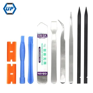 Juego de herramientas de reparación 10 en 1 Pro, Kit de apertura de cuchillas de plástico para teléfono móvil, ordenador, portátil y PC