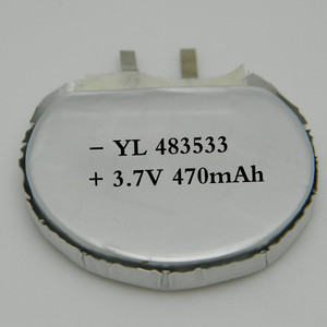 Runde lithium-polymer-akku, <span class=keywords><strong>3</strong></span>,7 volt li-polymer-akku, <span class=keywords><strong>3</strong></span>.7v 470 mah li- Polymer batterie - Product Image 5