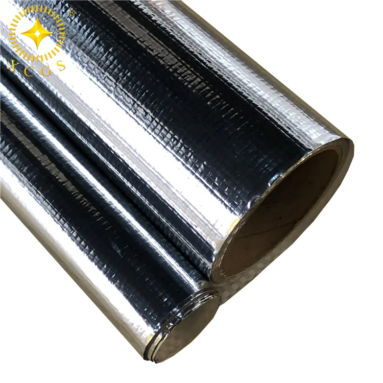 Construction & Real Estate Aluminum Foil Woven Fabric Woven Foil Double Sided Aluminium Heat Insulated Material