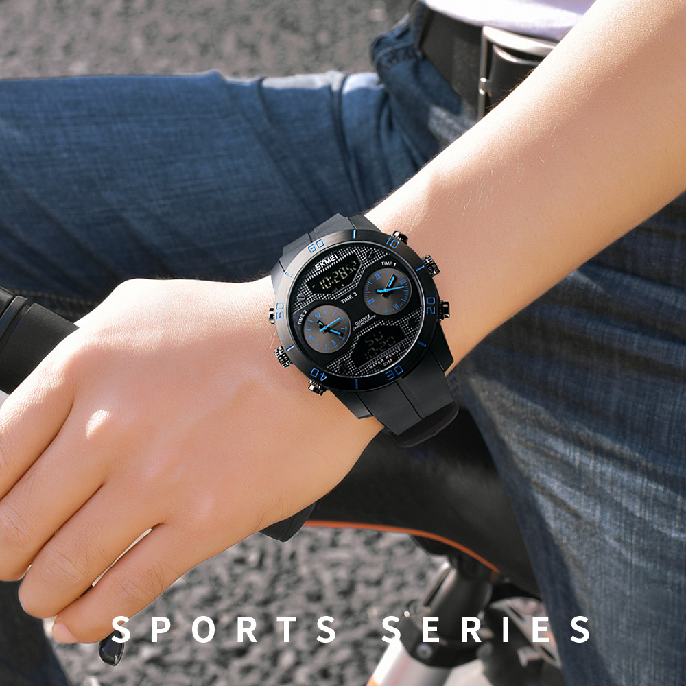 Creatieve 3D Auto Wiel Roterende Horloge Mannen Mode Quartz Horloge Met Rvs Band, Blauw, Quartz horloge