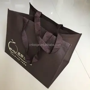 Recyclable reusable corporate gift pp non woven fabric handbag