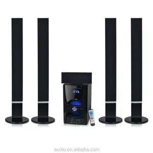 Professional stereo 5.1 tower home theater speaker wireless powered hifi column speaker