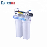 Machine de filtre à eau potable par osmose inverse à 3 étapes avec support en acier de qualité alimentaire UV 500L/Hour Productivité