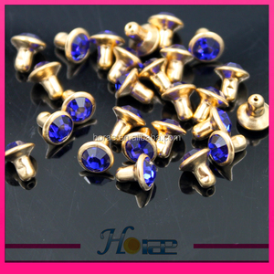 Venta caliente <span class=keywords><strong>de</strong></span> latón metal con 6mm Crystal rhinestone Jean remaches - Product Image 4