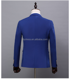 <span class=keywords><strong>Costume</strong></span> homme pour occasions formelles, coupe cintrée, marié, <span class=keywords><strong>costume</strong></span> de mariage 3 pièces (veste + pantalon + <span class=keywords><strong>gilet</strong></span>), <span class=keywords><strong>bleu</strong></span> Royal, NA37 - Product Image 5