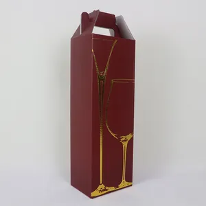 Ausgefallene Wein kiste aus Wellpappe, individuell bedruckte Wein geschenk box für Wein
