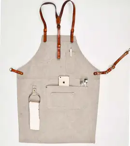 Durable Waiter's Apron Denim For Coffee Shop