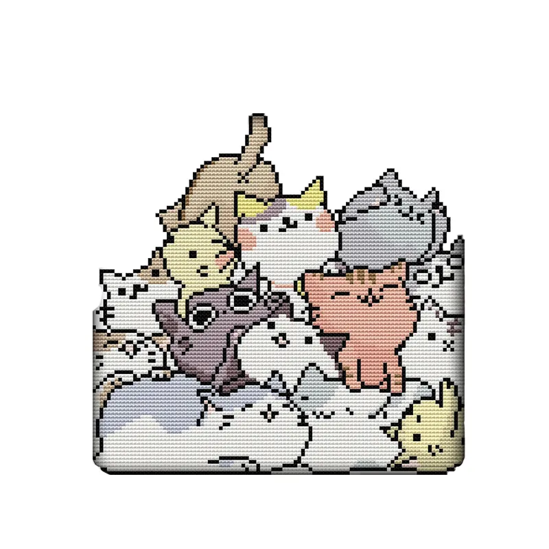 NKF The lovely cats needlepoint cute cat cross stitch patterns