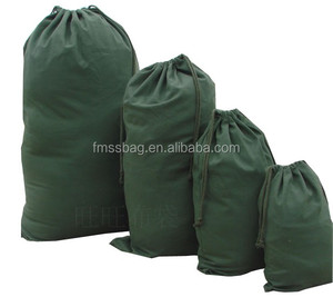 Home Laundry Bags for Storage Eco-friendly Durable Large Drawstring Cotton Canvas Foldable Shengyi Bags Accept Customized Logo
