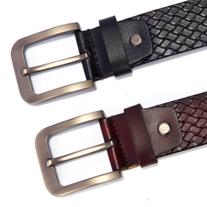 Style italien élégant végétalien couleur timbre boucle ardillon en <span class=keywords><strong>cuir</strong></span> véritable ceintures pour hommes en vente - Product Image 6