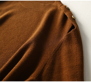 Maglioncino autunnale in morbida <span class=keywords><strong>lana</strong></span> O collo a maniche lunghe maglione Pullover da <span class=keywords><strong>donna</strong></span> di alta qualità su misura <span class=keywords><strong>maglieria</strong></span> unica dal produttore - Product Image 5