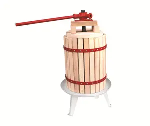 Homemade Basket Fruit Press 18L with Removable Stand apple pear wood juice press