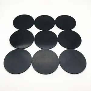 Tapis en caoutchouc antidérapant noir, épaisseur 3mm, pieds en silicone personnalisés