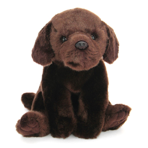 Peluche personnalisée en forme de chien <span class=keywords><strong>Labrador</strong></span> brun foncé - Product Image 1
