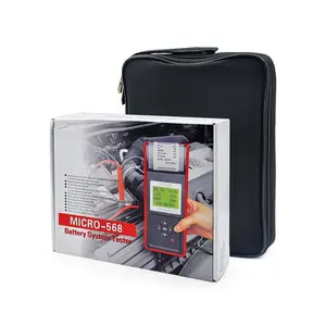 Analyseur de testeur de batterie de voiture numérique 12V de meilleure qualité MICRO 568 avec imprimante